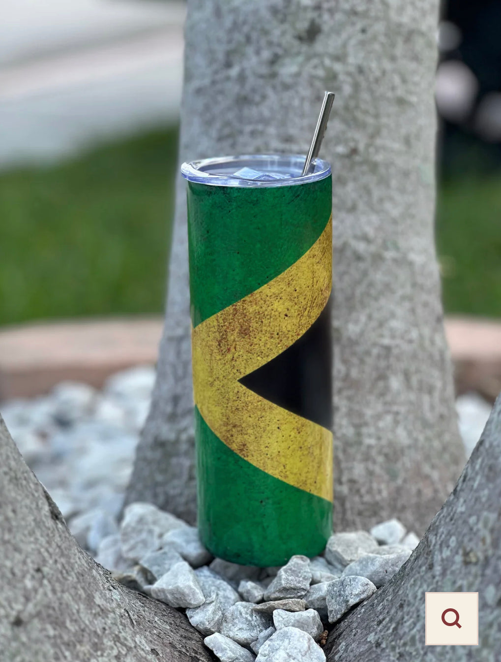 Jamaica flag tumbler